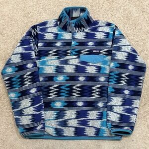 Patagonia Synchilla Snap-T Women's Small Aztec Geometric Fleece Pullover Outdoor